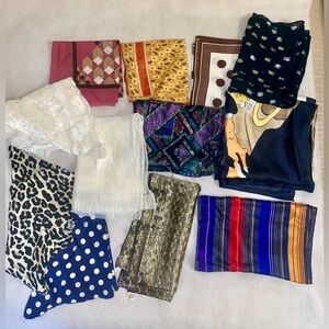🍀Colorful Patterned Vintage Scarves Collection🍀